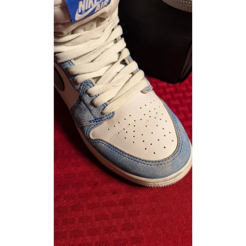 Jordan 1 Retro OG High Hyper Royal Smoke Grey Size M/Y 6.5  with Box and Receipt